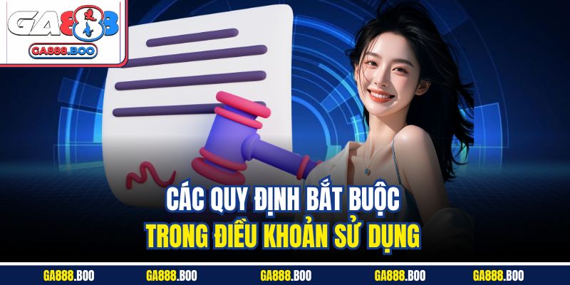 Các quy định bắt buộc trong điều khoản sử dụng 